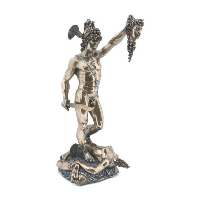 Perseus holding Medusas head