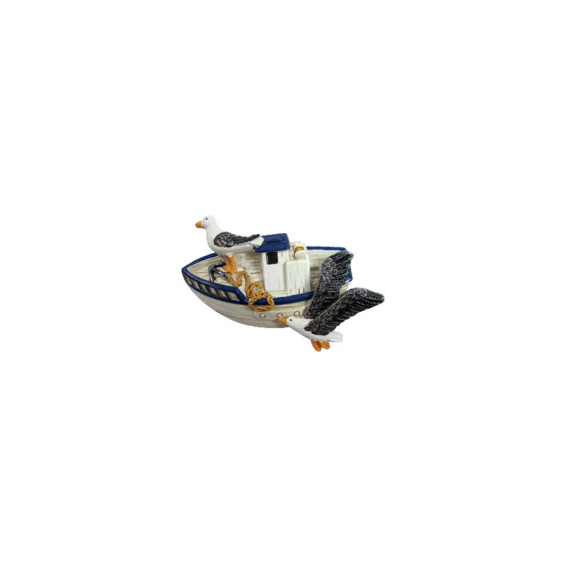 Boat and sea gull (magnet)
