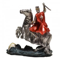 Hospitaller Knight fighting on horse